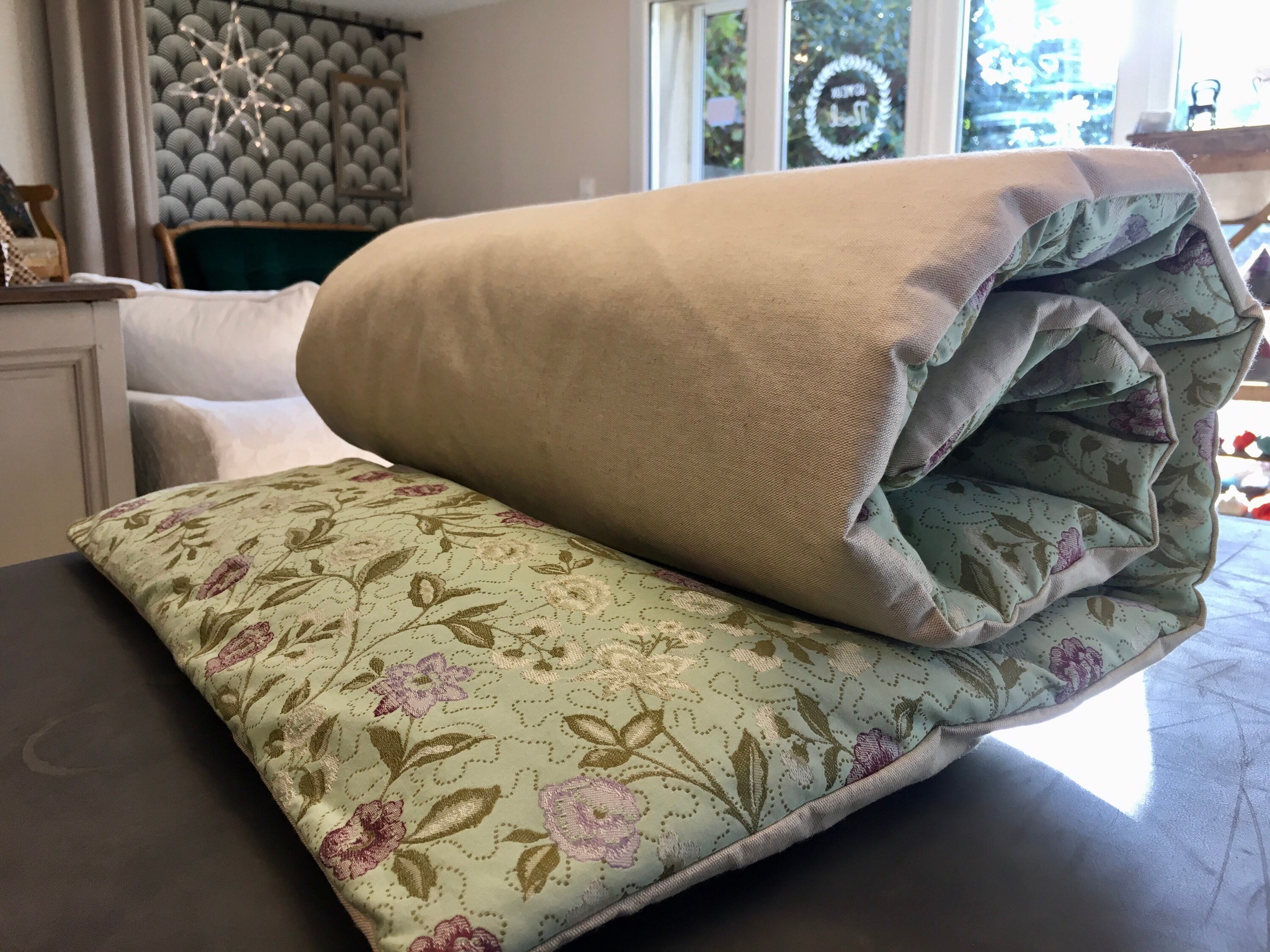 Édredon Romantic - Vert/Lin