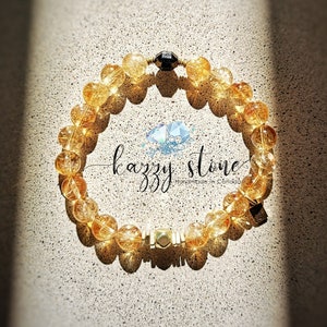 Echte citrienarmband: vreugde, rijkdom en voorspoed, niveau A-edelsteen