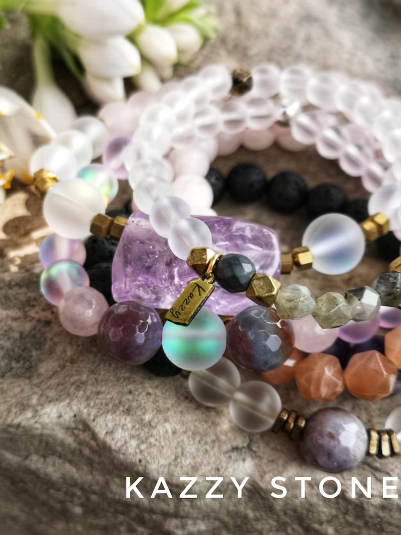 Dainty Labradorite Stacker Gemstone Bracelet Stacking Bracelet