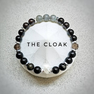 The CLOAK Protection Bracelet / High Quality Crystal Healing Bracelet /  Empath Protection 5G &  EMF Shield / High Vibe Gem Bracelet