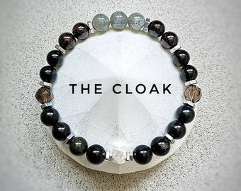 The CLOAK Protection Bracelet / High Quality Crystal Healing Bracelet /  Empath Protection 5G &  EMF Shield / High Vibe Gem Bracelet