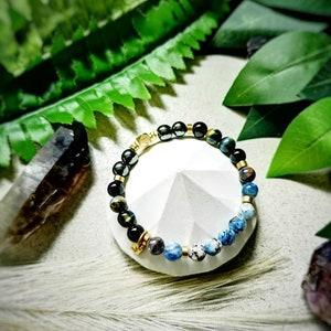 Le bracelet HIGH Vibrations / Bracelet en cristal de haute qualité / Rare Natural K2 & Deep Blue Kyanite / Sadapter aux énergies supérieures image 9