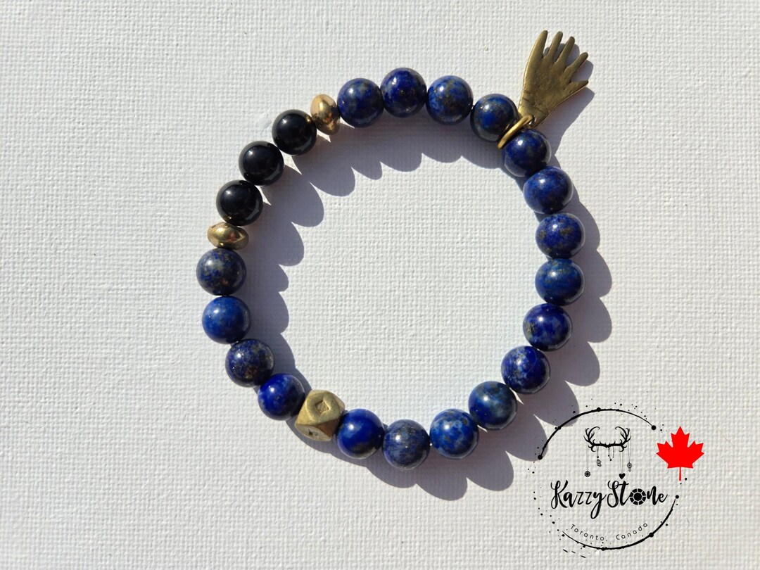 Collana In Pietre Naturali Multicolore &ndash; Corniola, Turchese, Shungite, Lapislazzuli &ndash; 8mm