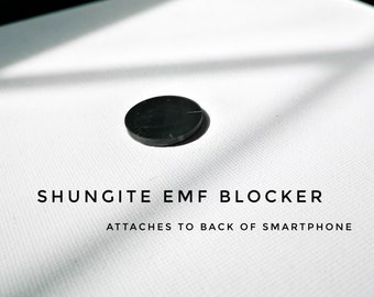 Shungite Phone Plate | Protects You Against Harmful Frequencies | Smartphone or Tablet sticker | Genuine Black Shungite Protection