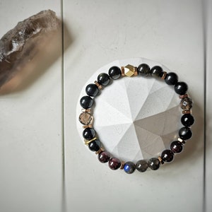 The CLOAK Protection Bracelet / High Quality Crystal Healing Bracelet / High Grade Lustrous Natural Russian Shungite/ EMF Shield image 9