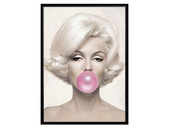 Art Print POSTER Canvas Marilyn Monroe