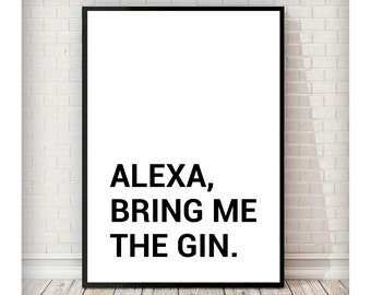 Reproduction Funny G&T Diet poster Wall art. 