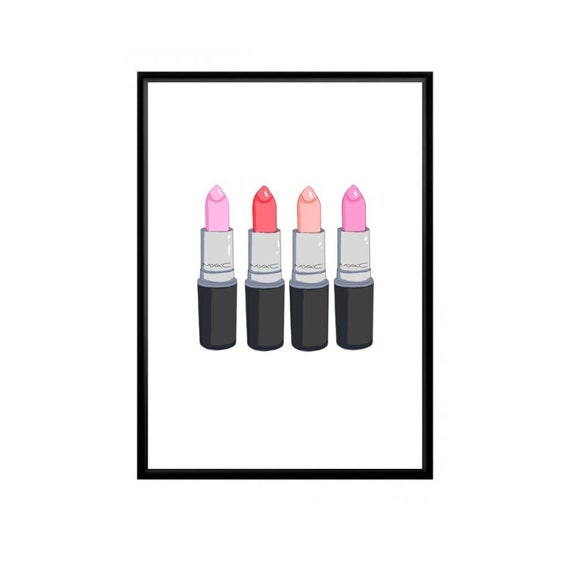 Makeup Print Lip Lipstick Poster Wall Hong Kong - Lipstick Home Decor Makeup Print Lip Lipstick Poster Wall Hong Kong - Lipstick Home Decor