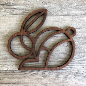 Tani the Rabbit: Woodland Nursery Decor, Wooden Woodland Animals Wall Art, Eco-Friendly Unique Baby Gift