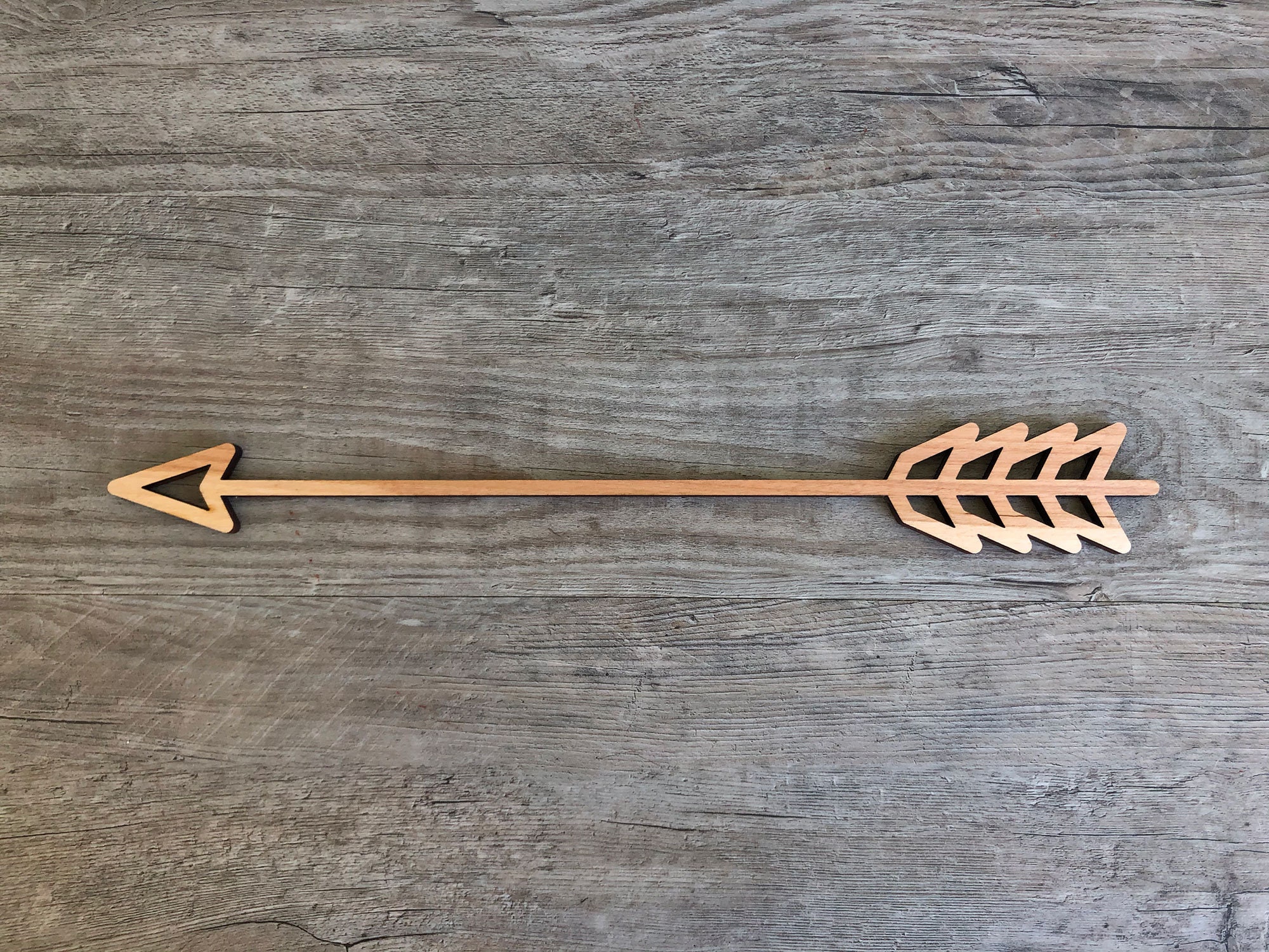 木製漆器アートパネル　ARROW(アロー) Wooden Arrow Nursery Decor, Modern Wood Arrow Wall Art From Birch