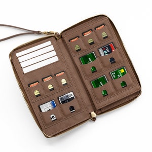 Porte-monnaie pour photographe The Hallee XL, porte-monnaie pour cartes SD et CF