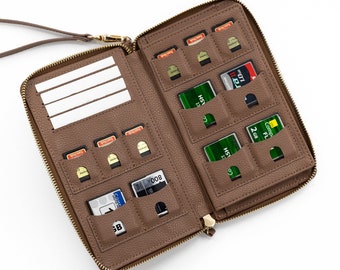 The Hallee XL Photographer Purse, SD & CF card purse