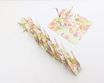 Origami paper crane/tsuru, packs of 10 or 20. 7cm wingspan fully expanded
