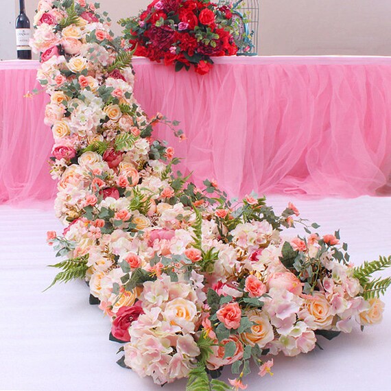 Artificial Wedding Flowers Row Trailing Floral Set Silk Flower Etsy Artificial Wedding Flowers Row Trailing Floral Set Silk Flower Etsy