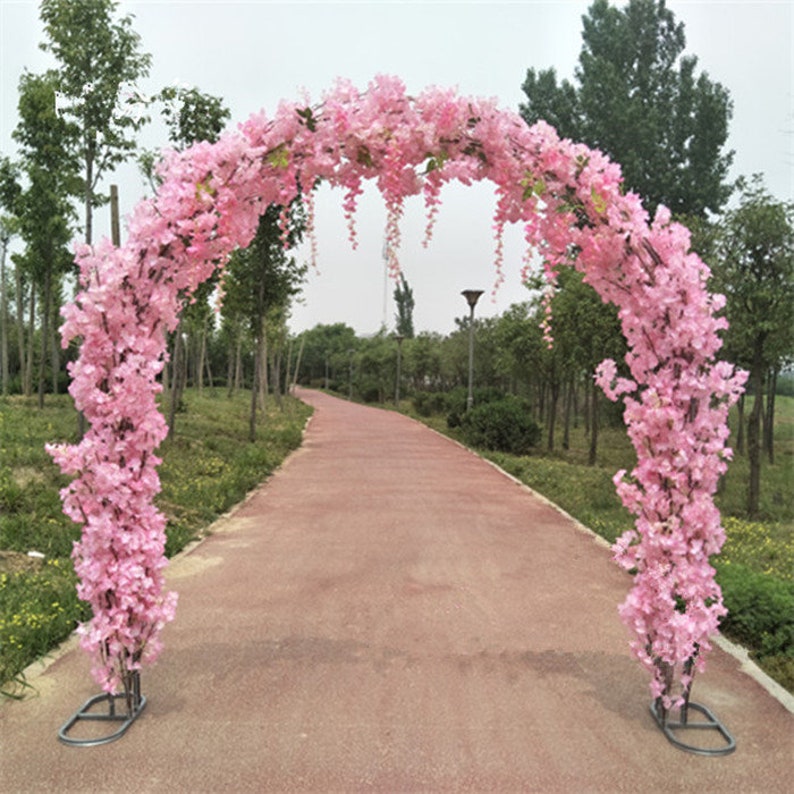 98.43in Wedding Cherry Blossoms Arch Artificial Cherry Etsy