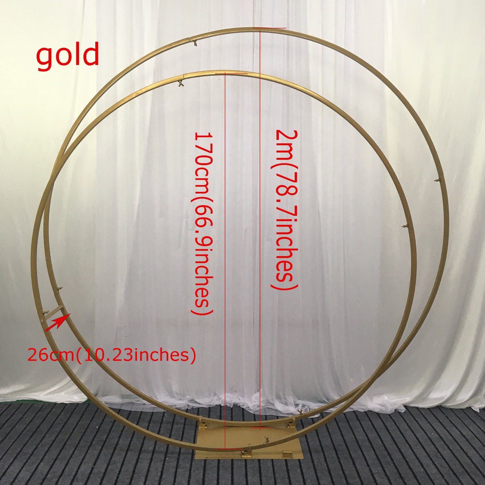 Double circle backdrop stand metal round arch flower arch Etsy