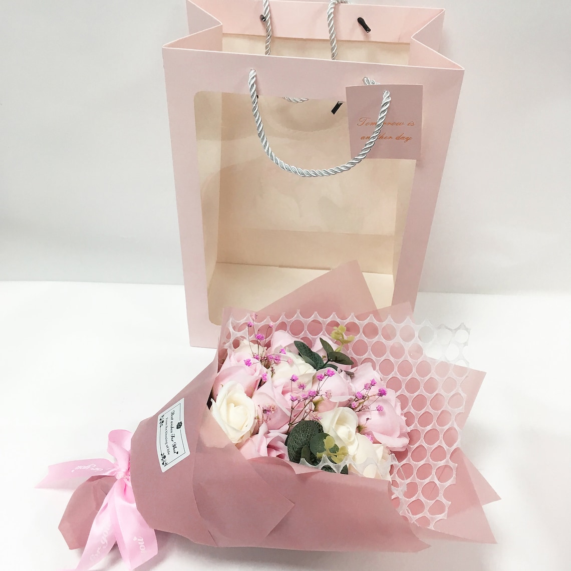 Artificial soap flowers wedding gift flower bouquet birthday Etsy