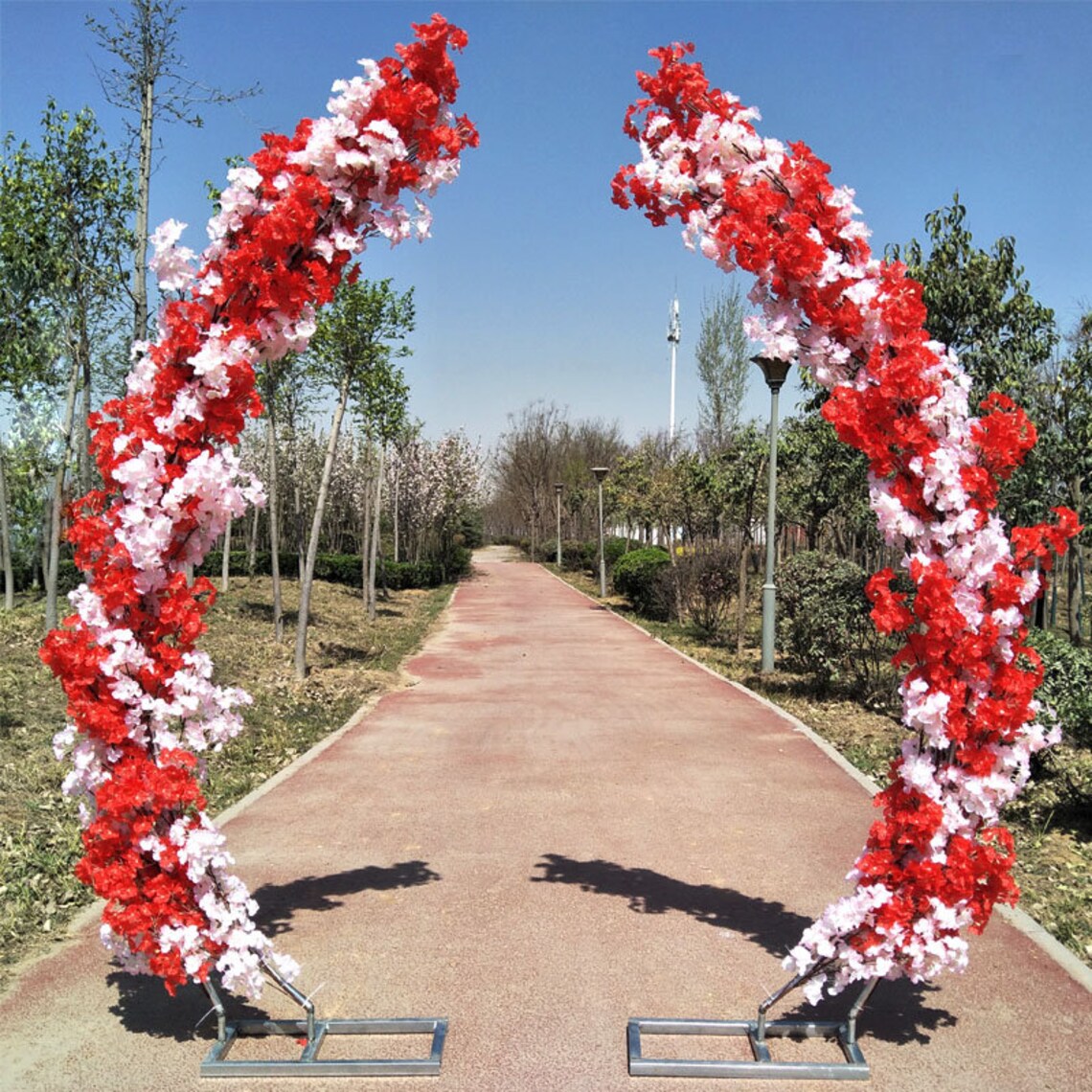 Cherry blossoms arch Wedding arch floral archway Artificial Etsy
