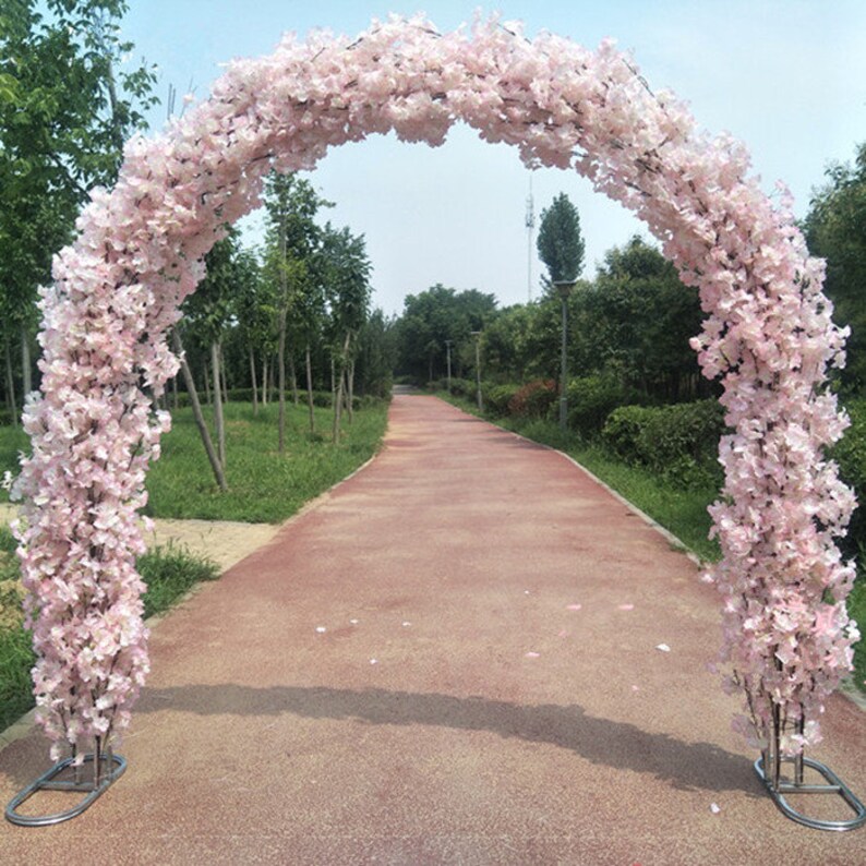 98.43in Wedding Cherry Blossoms Arch Artificial Cherry Etsy