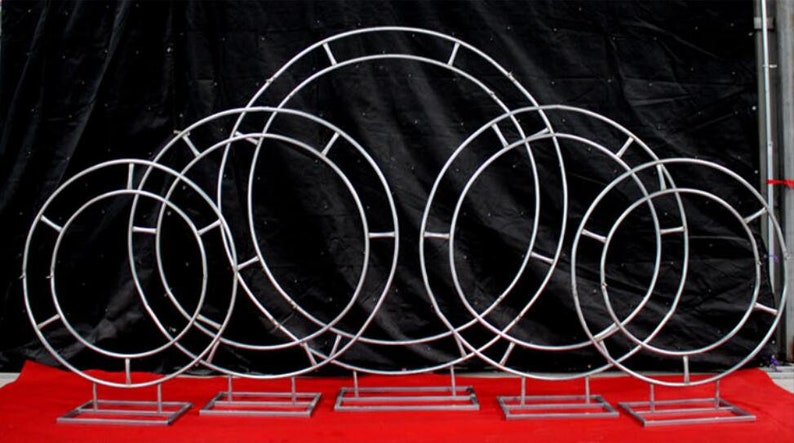 1 2m 1 5m 2m 2 4m Wedding Stage Iron Ring Arch Shelf Artificial Flower Wall Stand Door Wedding Backdrop Decor Props Decorations