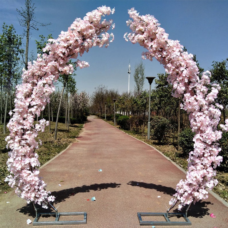 Cherry blossoms arch Wedding arch floral archway Artificial Etsy