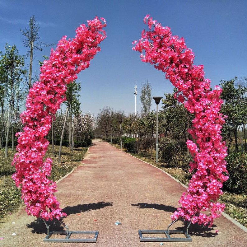 Cherry blossoms arch Wedding arch floral archway Artificial Etsy