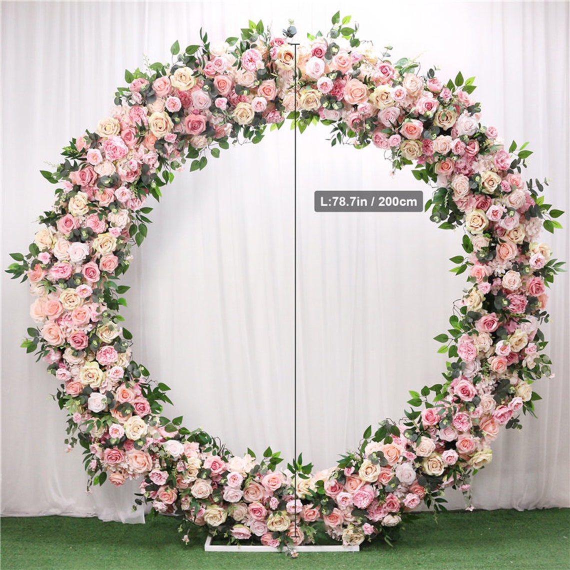 Round Arch Flower Stand Set Wedding Background Decoration Etsy