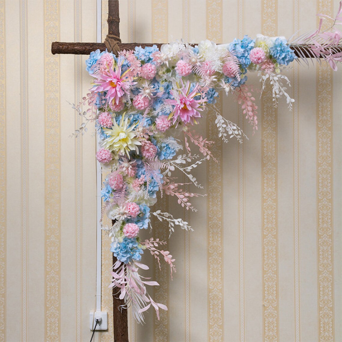 Artificial floral decor fake flowers swag wedding gazebo arch Etsy