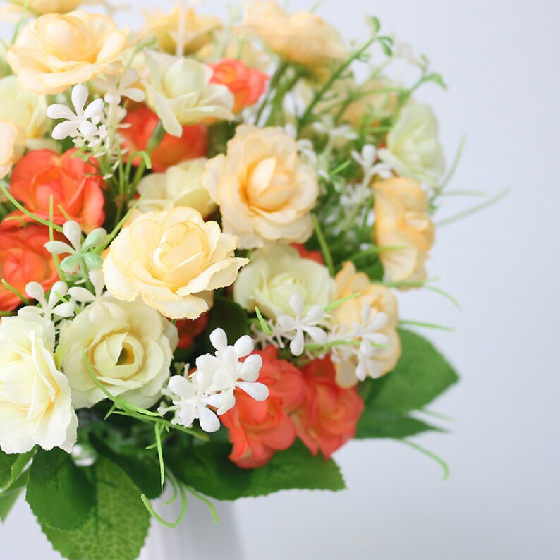 6pcs/lot Mini Artificial silk fake Rose Flowers Simulation Etsy