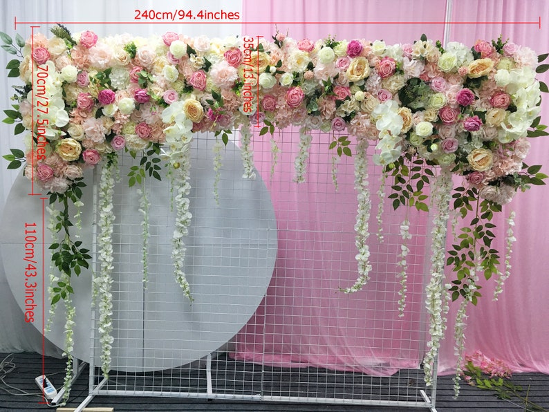 Customize artificial flowers wall wedding backdrop flower wall Etsy