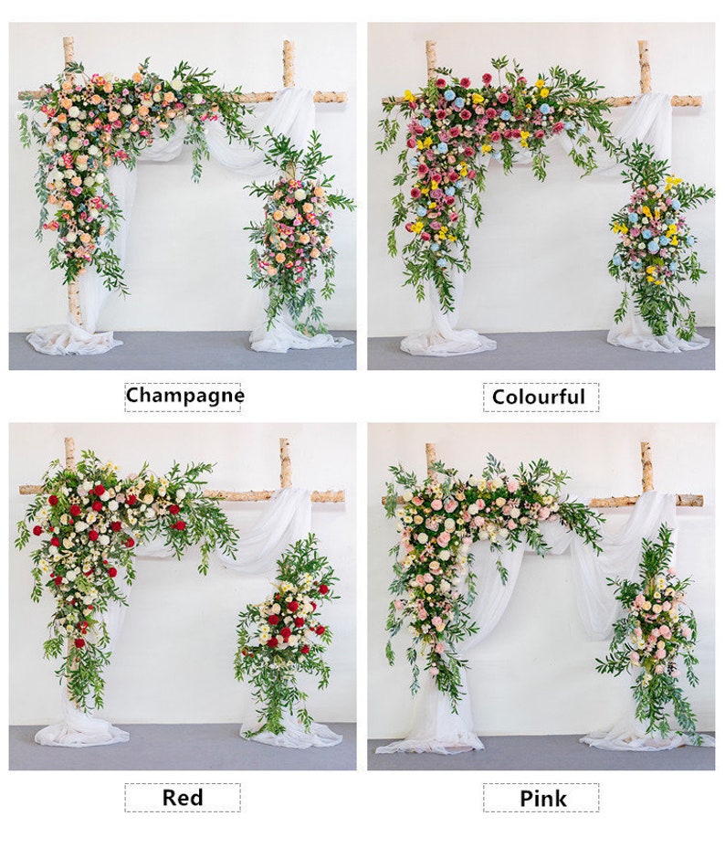 Customized artificial flower arch swag DIY Wedding home party Etsy