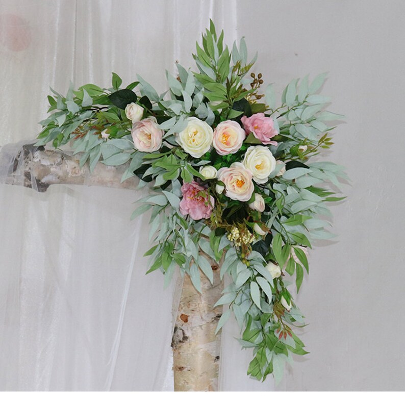 Artificial silk fake flowers swag for wedding indoor home door Etsy