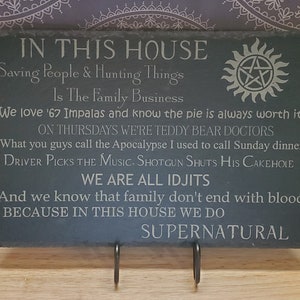 Supernatural Home Decor: In This House
