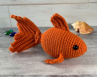 Fancy Goldfish Crochet Amigurumi Stuffed Toy - Made to Order