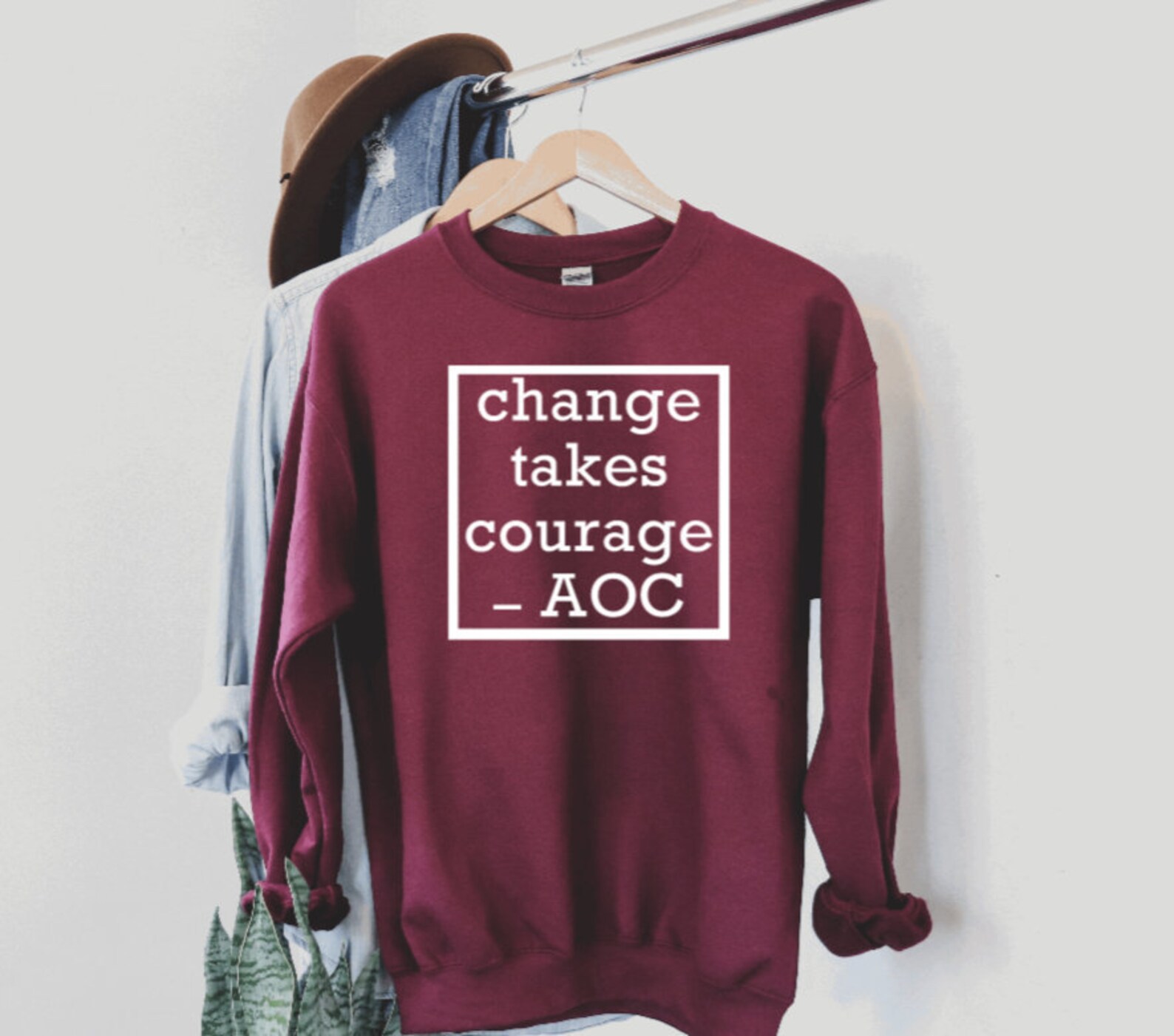 aoc expensive sweatshirt