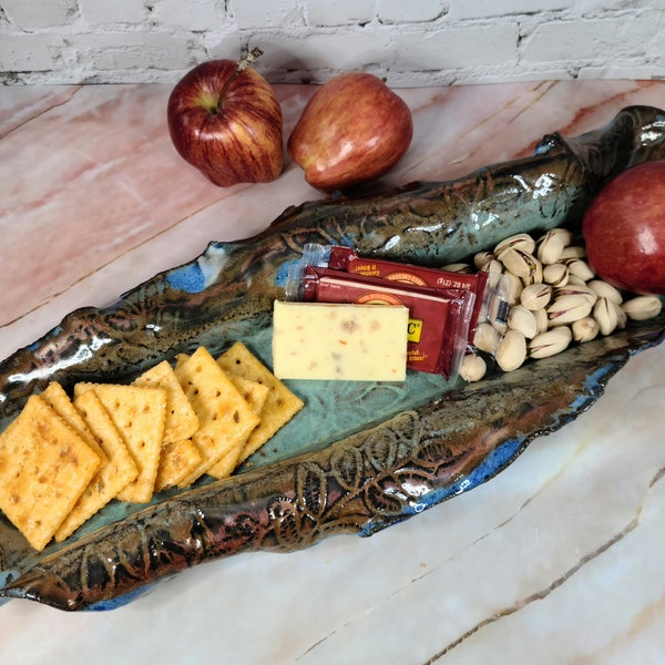 Ceramic Cracker Tray Etsy