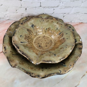 Handmade Pasta Bowl Set, Handmade Salad Bowl, Ceramic Pasta Bowl, Ceramic Salad Bowl, Handemade Dinnerware,Giftware, Large Pasta Bowl