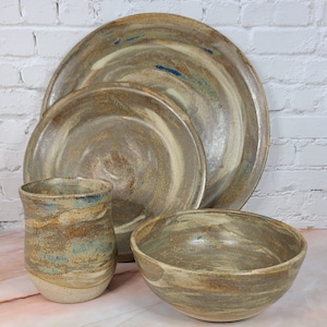 Ceramic Plates, Handmade Dinner Plates, Dinnerware Set, Large Plate, Stoneware bowl, Pottery, Stoneware, Ceramic Bowls, Juice cup