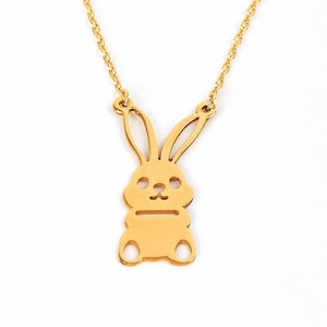 Easter Bunny Necklace, Easter necklace, Easter Basket Gift Jewelry, Easter Pendant, Pet Lover Necklace, Gift for Kids, Easter Gift