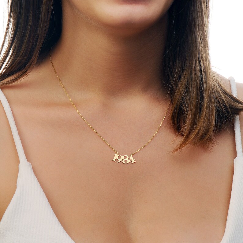 Personalized Minimal Number Pendant Necklace,Personalize Your Birthday,Wedding Anniversary etc.,Free Personalization,Personalized Date