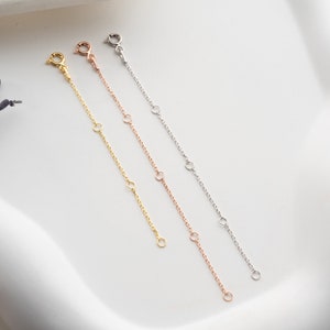 14k Solid Gold Extender, Extender for Perfect Fit Necklaces