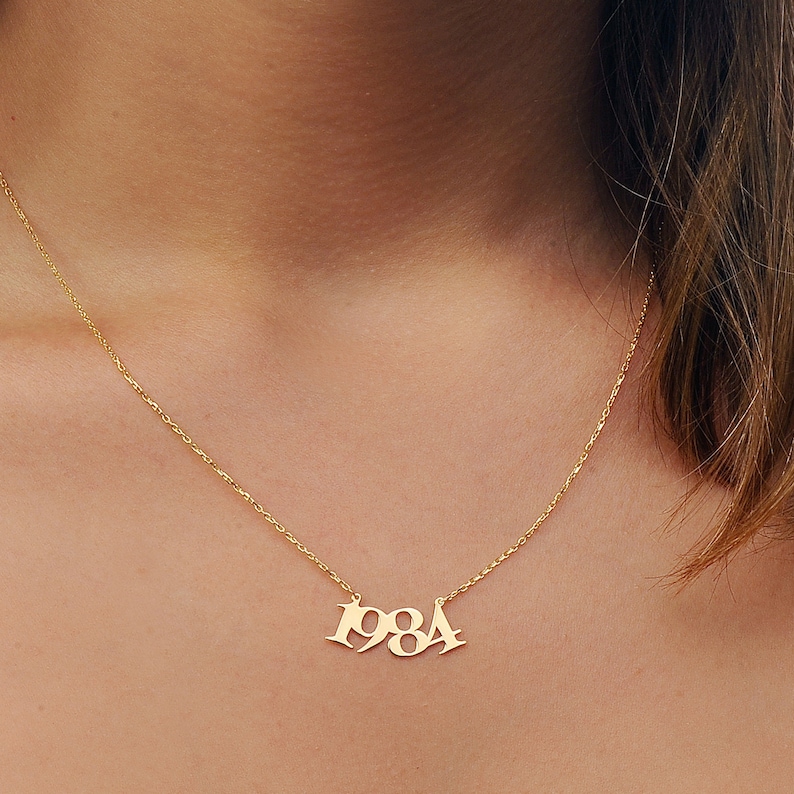 Personalized Minimal Number Pendant Necklace,Personalize Your Birthday,Wedding Anniversary etc.,Free Personalization,Personalized Date