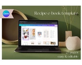 Cocktail Recipe Book Template | Cocktail Recipe Ebook template | Canva Template