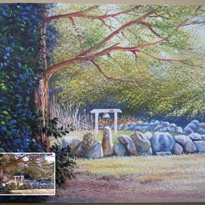 Custom Landscape Portrait-Hand Painted Oil Painting from Photo-Canvas Portraits-Original Portrait Painting-Commission Landscape Painting