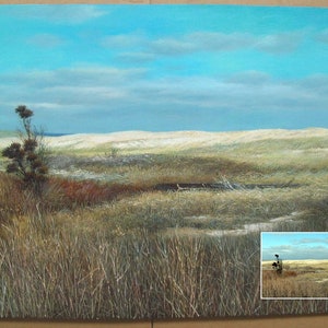 Custom Landscape Portrait-Hand Painted Oil Painting from Photo-Canvas Portraits-Original Portrait Painting-Commission Landscape Painting