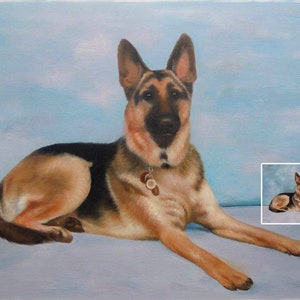 Custom Oil Portrait-Pet Portrait-Hand Painted Portrait Painting-Creative Pet Painting-Original Oil Painting from Photo