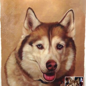 Custom Oil Portrait-Pet Portrait-Hand Painted Portrait Painting-Creative Pet Painting-Original Oil Painting from Photo