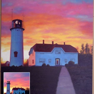 Custom House Portrait-Hand Painted Oil Painting from Photo-Canvas Portraits-Original Portrait Painting-Commission House Painting
