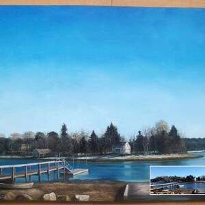 Custom Landscape Portrait-Hand Painted Oil Painting from Photo-Canvas Portraits-Original Portrait Painting-Commission Landscape Painting