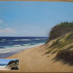 Custom Landscape Portrait-Hand Painted Oil Painting from Photo-Canvas Portraits-Original Portrait Painting-Commission Landscape Painting